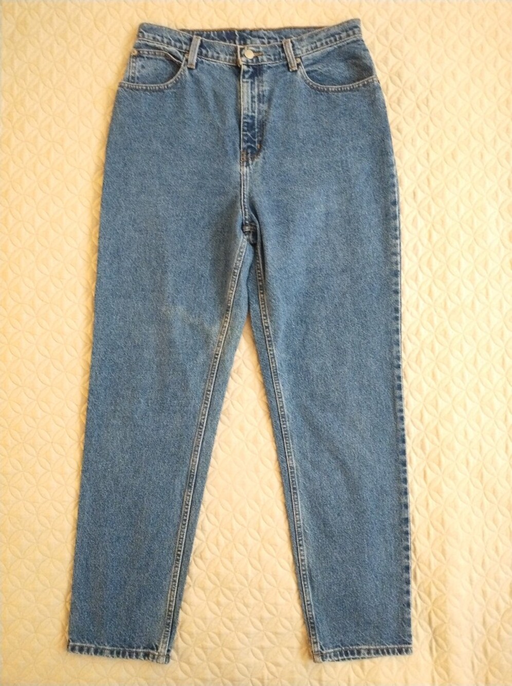 VTG 90s Faded Glory Classic Blue High Waisted Mom Jeans Sz (Measures 31x29)